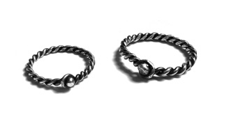 TWIST $90 and $95-sterling silver rings made to size specifications